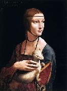 LEONARDO da Vinci Portrait of Cecilia Gallerani Germany oil painting artist